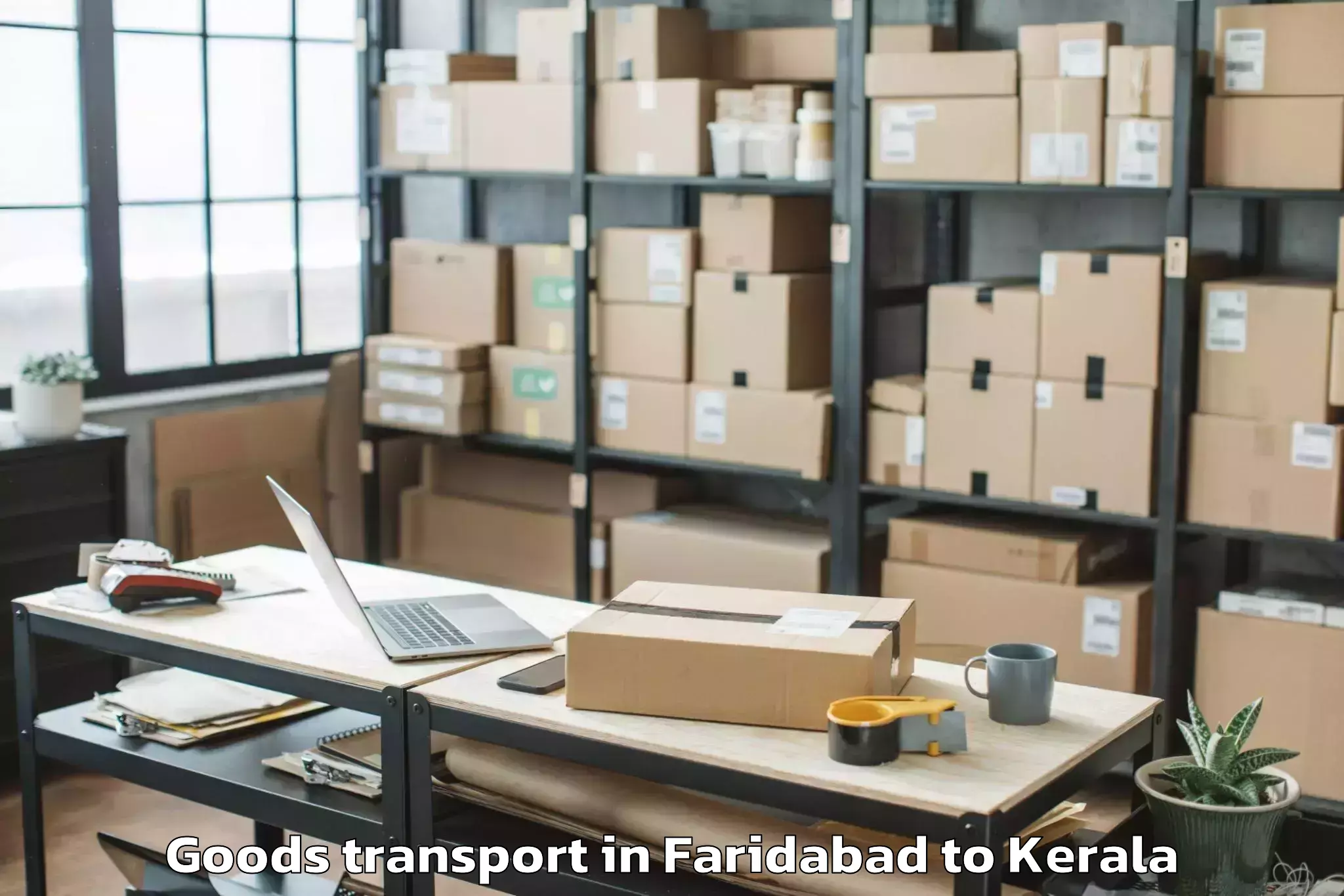 Top Faridabad to Mannarkad Goods Transport Available